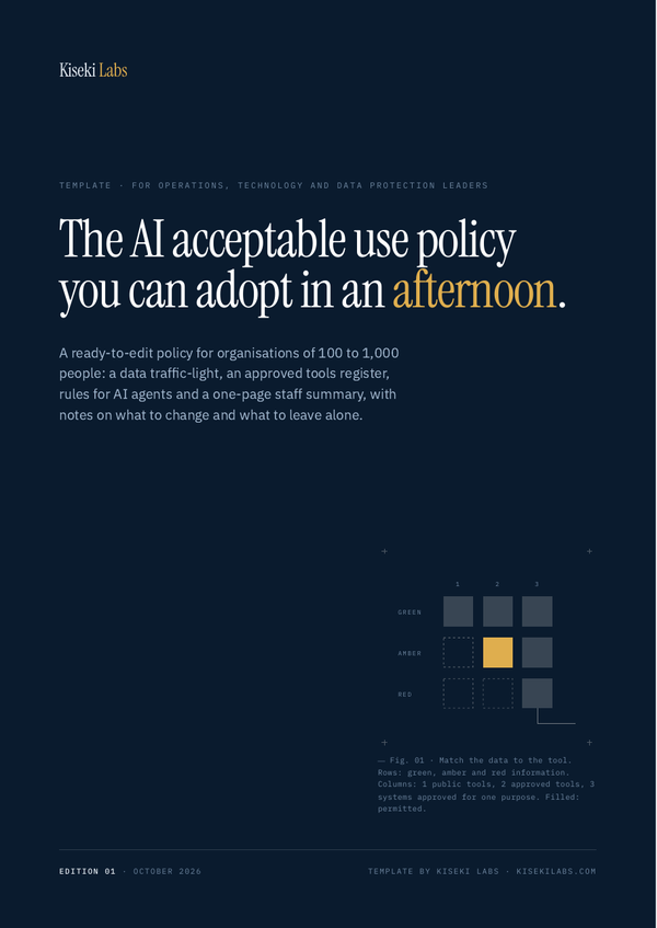 Cover of AI Acceptable Use Policy template